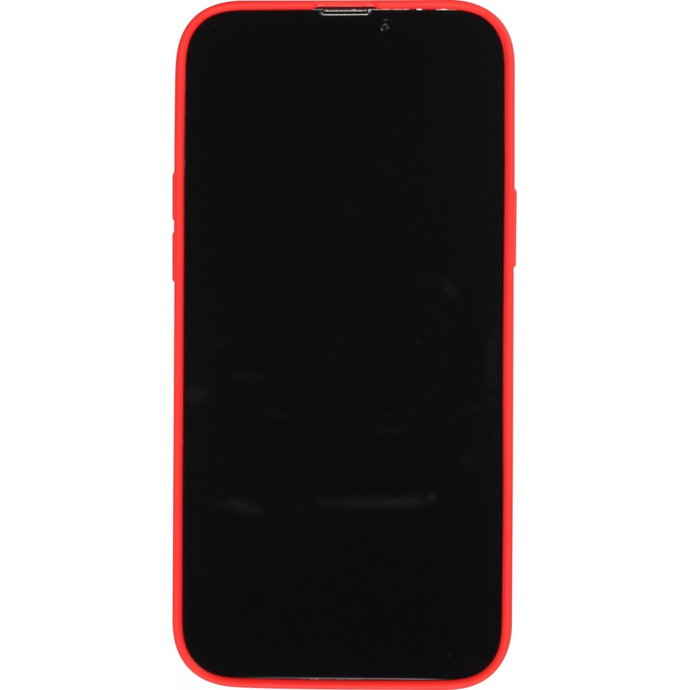iPhone 13 Pro Case Hülle - Soft-Shell silikon cover mit MagSafe und Kameraschutz - Rot