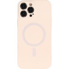 iPhone 13 Pro Max Case Hülle - Soft-Shell silikon cover mit MagSafe und Kameraschutz - Vanille