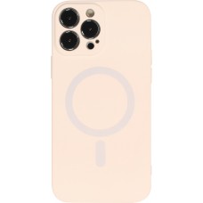 Housse iPhone 13 Pro - Coque en silicone souple avec MagSafe et protection pour caméra - Vanille