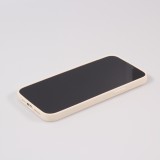 iPhone 13 Pro Max Case Hülle - Soft-Shell silikon cover mit MagSafe und Kameraschutz - Vanille