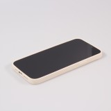 Housse iPhone 13 Pro - Coque en silicone souple avec MagSafe et protection pour caméra - Vanille