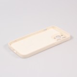 iPhone 13 Pro Max Case Hülle - Soft-Shell silikon cover mit MagSafe und Kameraschutz - Vanille