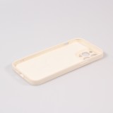 Housse iPhone 13 Pro - Coque en silicone souple avec MagSafe et protection pour caméra - Vanille