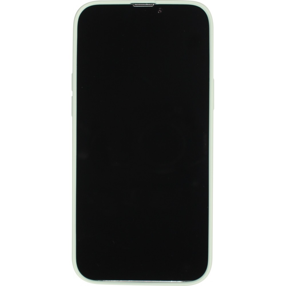 Housse iPhone 13 Pro Max - Coque en silicone souple avec MagSafe et protection pour caméra - Vert clair
