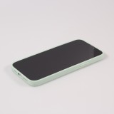 Housse iPhone 13 Pro - Coque en silicone souple avec MagSafe et protection pour caméra - Vert clair
