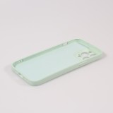 Housse iPhone 13 Pro Max - Coque en silicone souple avec MagSafe et protection pour caméra - Vert clair