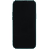 Housse iPhone 13 Pro Max - Coque en silicone souple avec MagSafe et protection pour caméra - Vert foncé