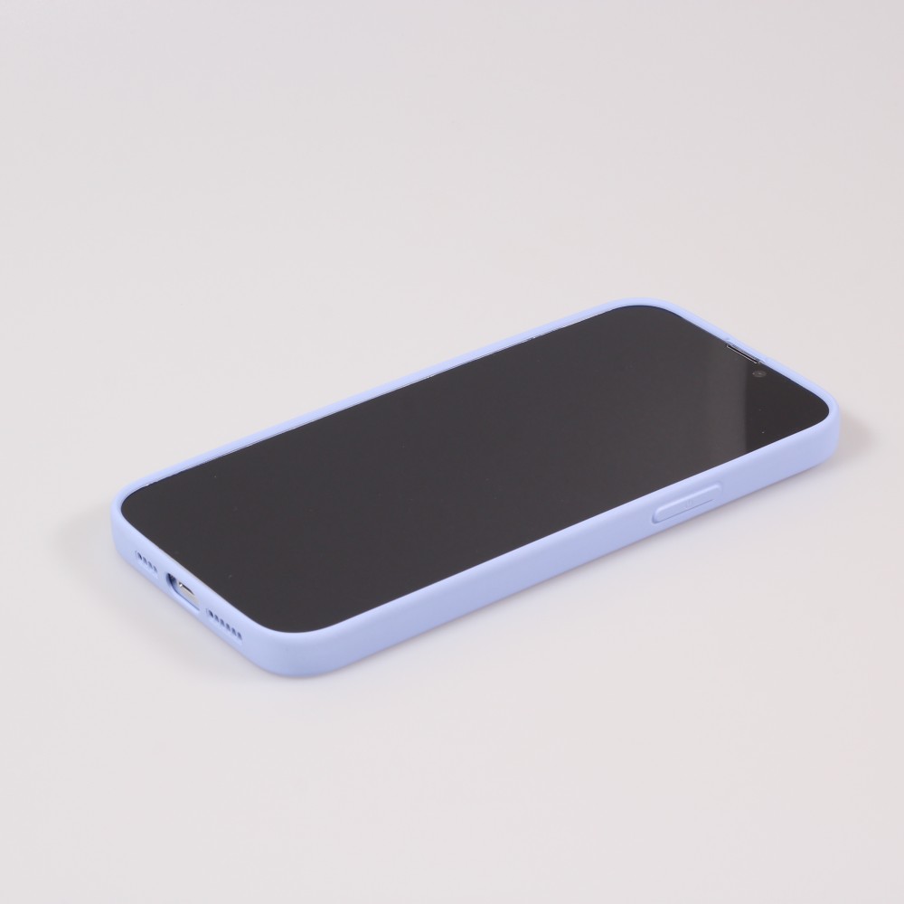 Housse iPhone 13 Pro - Coque en silicone souple avec MagSafe et protection pour caméra - Violet clair