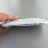 Housse Samsung Galaxy S6 edge - Clear Dots Henna White Flower - Transparent