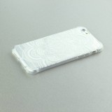 Housse Samsung Galaxy S6 edge - Clear Dots Henna White Flower - Transparent
