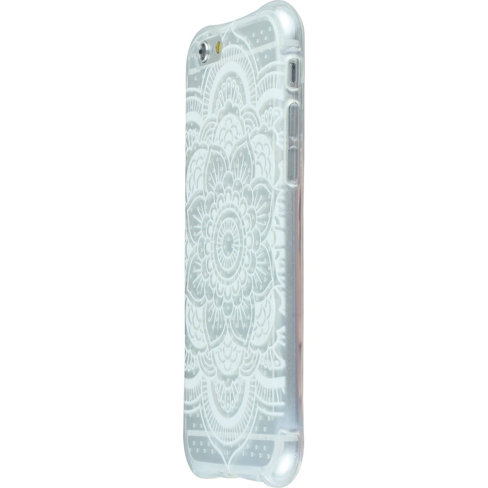 Hülle Samsung Galaxy S6 edge - Clear Dots Henna White Flower - Transparent