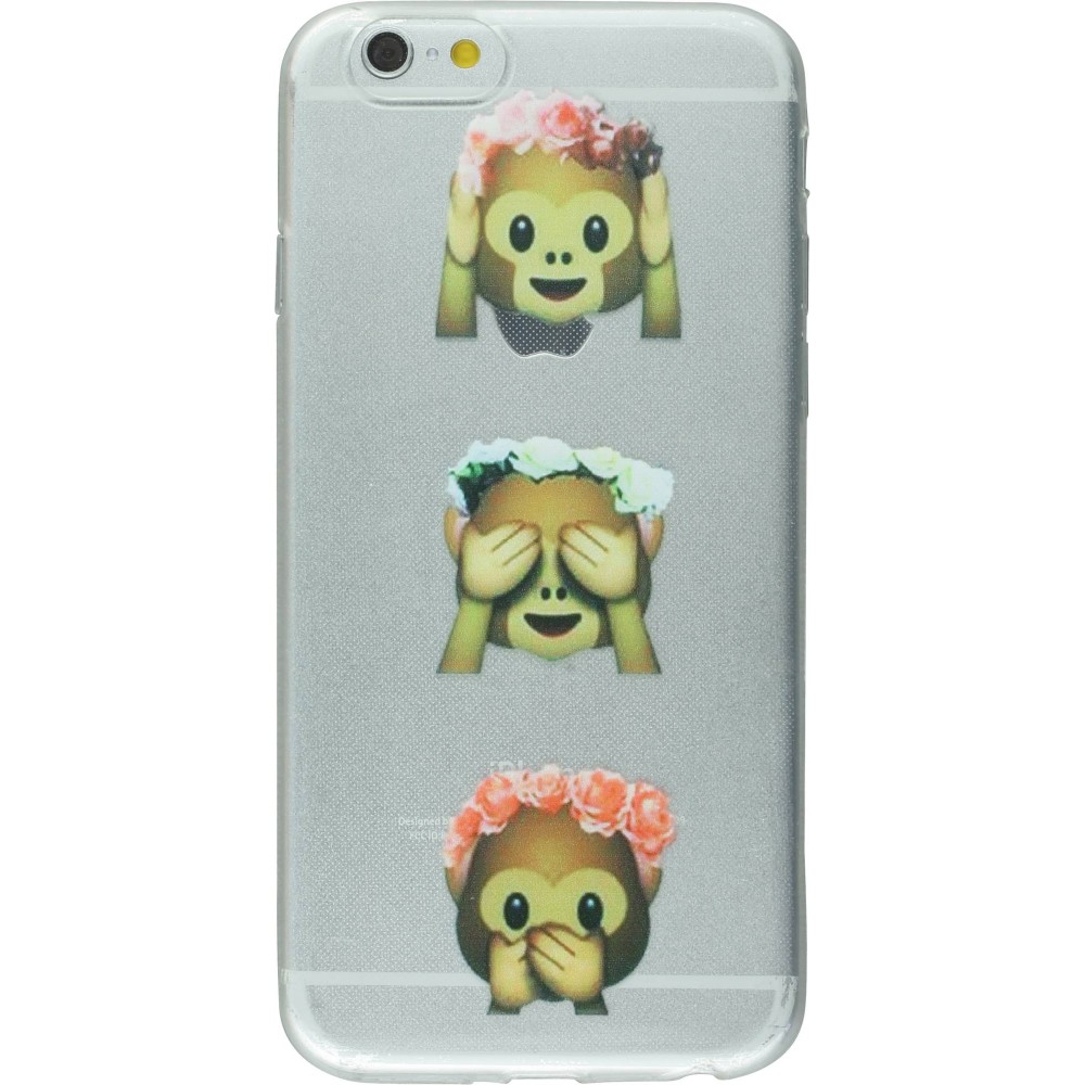 Housse iPhone 6 Plus / 6s Plus - Emoji 3 monkey