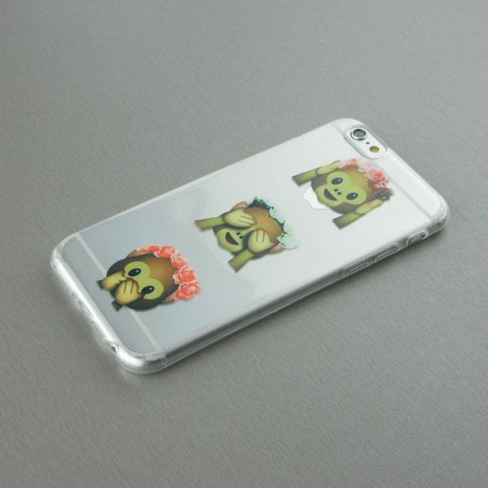 Hülle iPhone 6/6s - Emoji 3 monkey