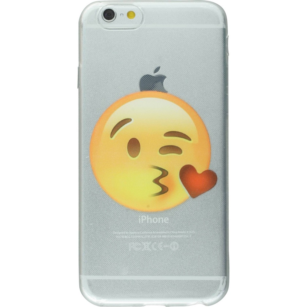 Hülle iPhone 6/6s - Emoji Kiss