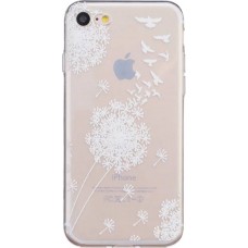 Hülle iPhone 6/6s - Blume Transparent Weiß