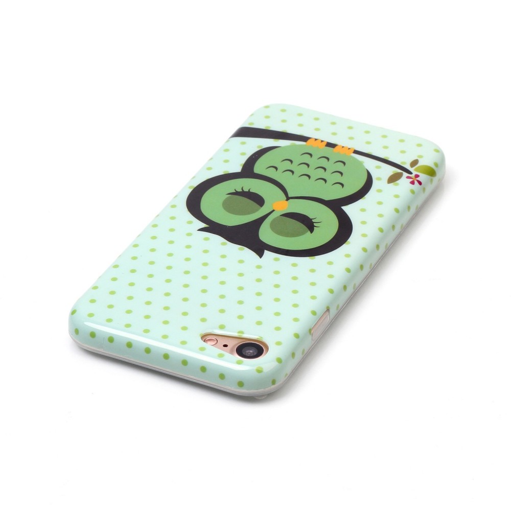 Housse Samsung Galaxy S6 edge - Hiboux - Vert