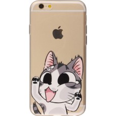 Hülle iPhone 6/6s - Funnyclear Cat