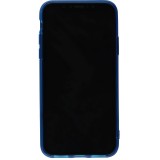 Hülle iPhone X / Xs - Gummi transparent blau