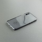 Coque iPhone X / Xs - Gel transparent - Gris