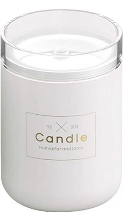 Kompakter Luftbefeuchter CANDLE - Duftspender für Wohnzimmer / Büro / Badezimmer - Weiss