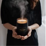 Kompakter Luftbefeuchter CANDLE - Duftspender für Wohnzimmer / Büro / Badezimmer - Weiss