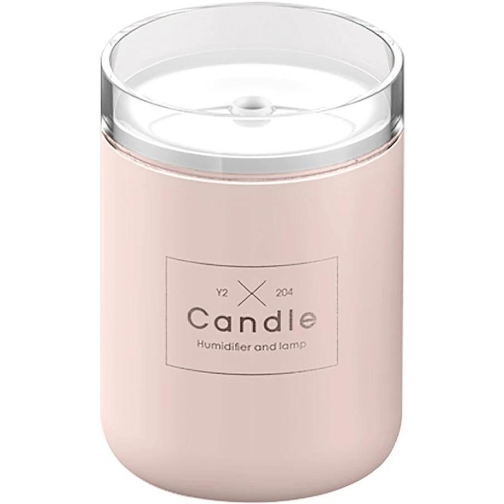 Humidificateur compact "Candle" - Diffuseur de parfum pour salon / bureau / salle de bain - Rose