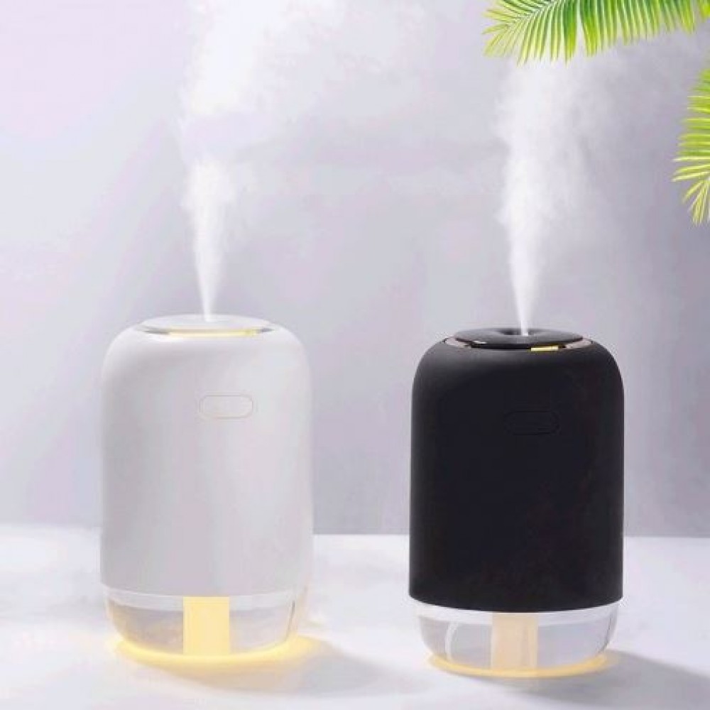 Portabler Luftbefeuchter H03 mit Akku und LED Ambientebeleuchtung - Weiss
