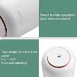 Humidificateur portable H03 avec batterie et lumière d'ambiance LED - Blanc