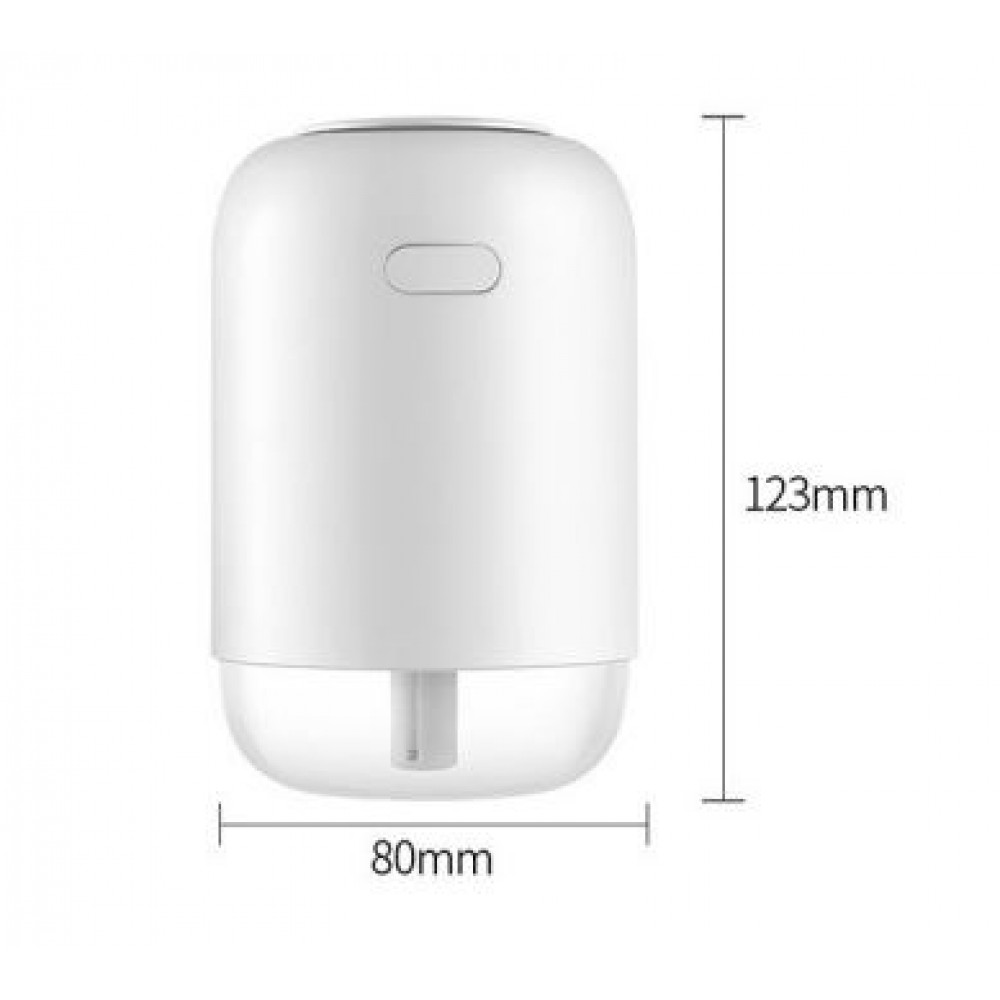 Humidificateur portable H03 avec batterie et lumière d'ambiance LED - Blanc