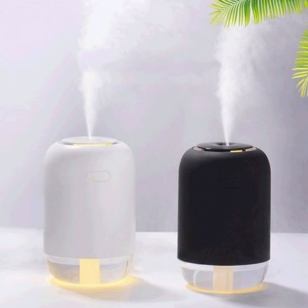 Humidificateur portable H03 avec batterie et lumière d'ambiance LED - Noir