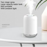 Humidificateur portable H03 avec batterie et lumière d'ambiance LED - Noir