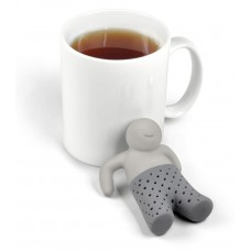 Infuseur à thé en silicone "Mr. Tea" pour thé en sachet ou en feuilles - Gris