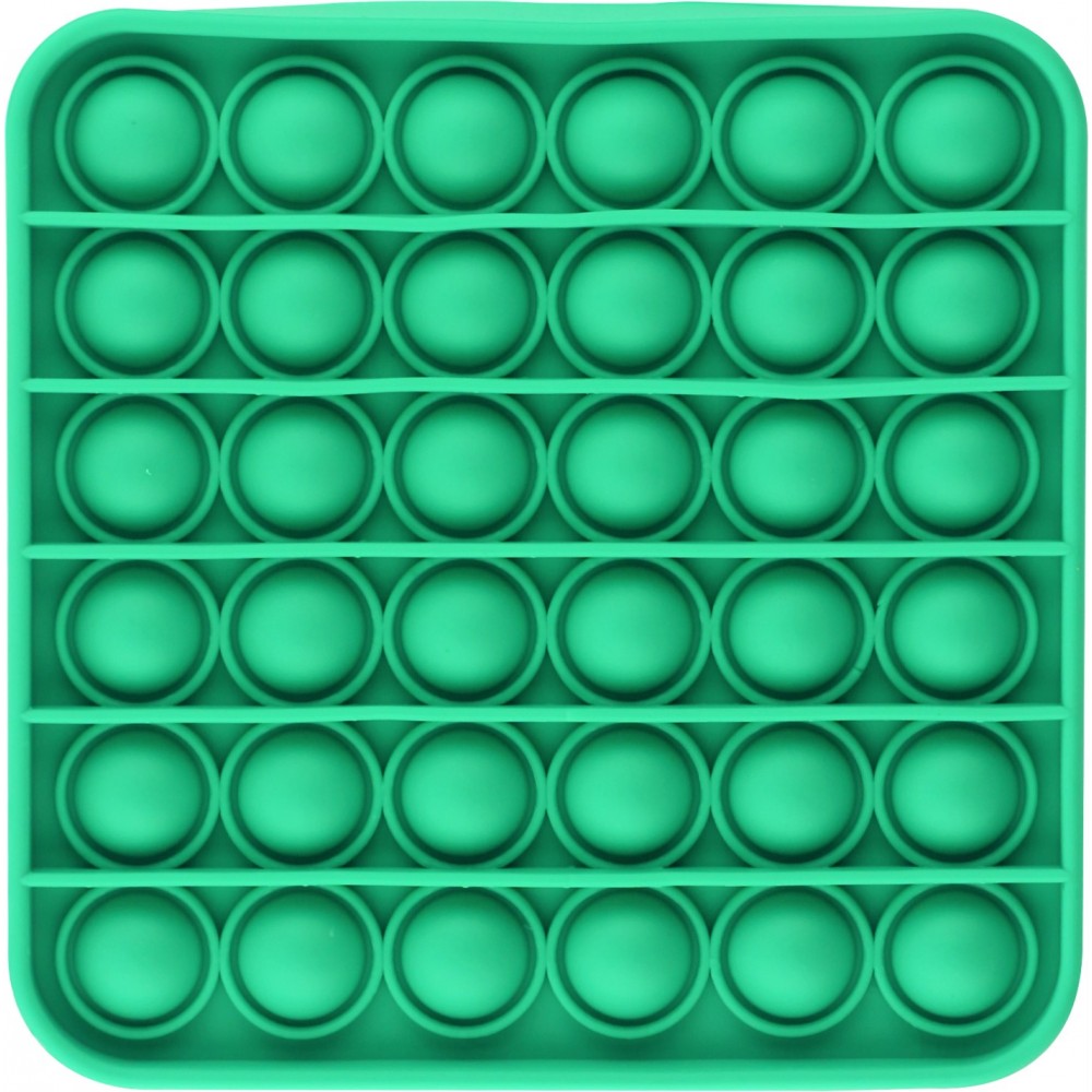 Jeu en silicone éclate-bulles pop anti-stress pour enfant et adulte - Vert