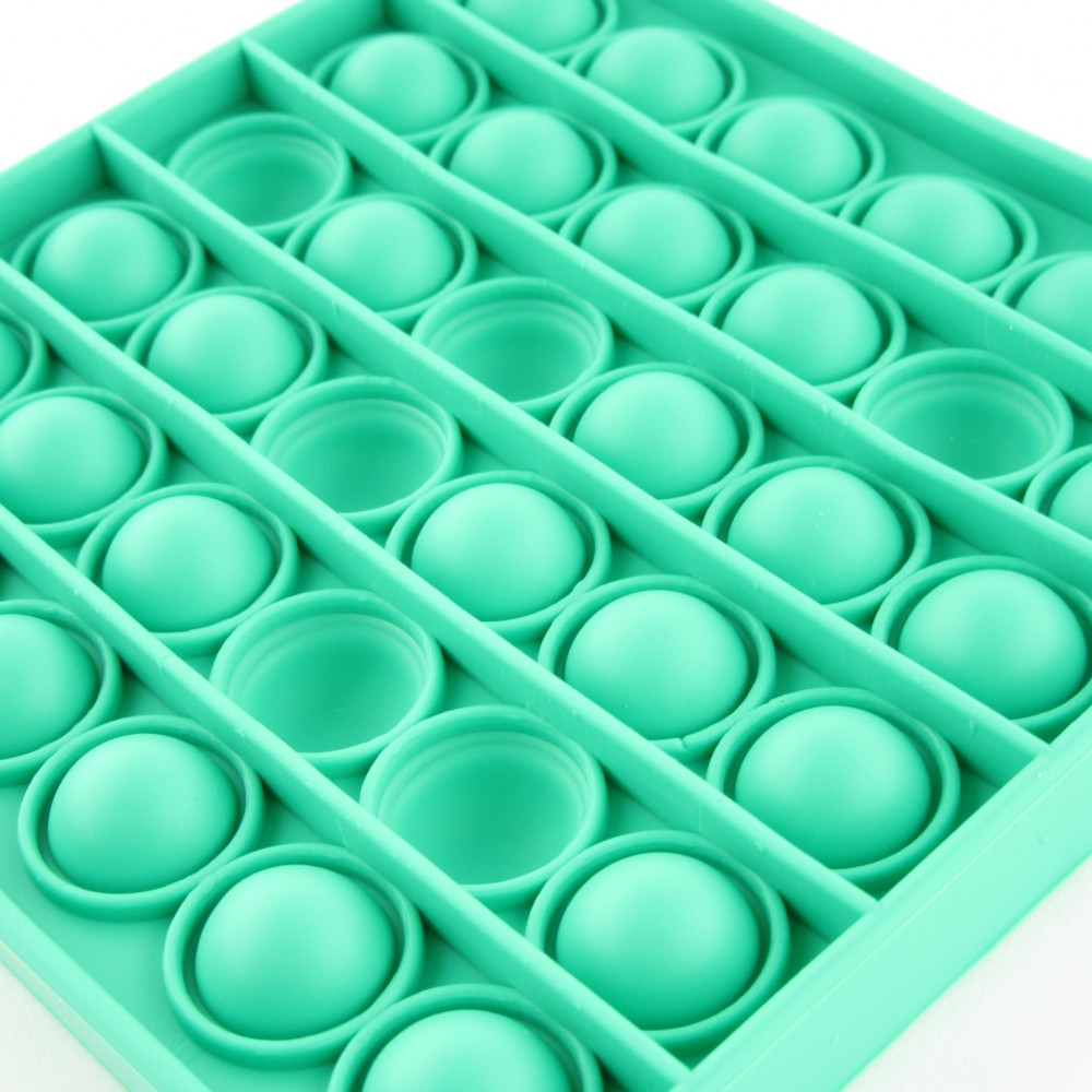 Jeu en silicone éclate-bulles pop anti-stress pour enfant et adulte - Vert