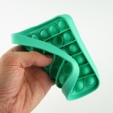 Jeu en silicone éclate-bulles pop anti-stress pour enfant et adulte - Vert