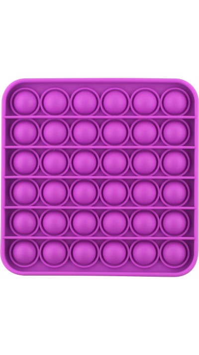 Jeu en silicone éclate-bulles pop anti-stress pour enfant et adulte - Violet