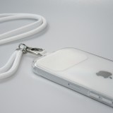 Halsband universal Zubehör Adapter für Smartphone Hüllen Handykette elegant - Weiss
