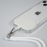 Lacet accessoire universel adaptateur pour coques de smartphone collier élégant - Blanc