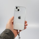 Halsband universal Zubehör Adapter für Smartphone Hüllen Handykette elegant - Weiss