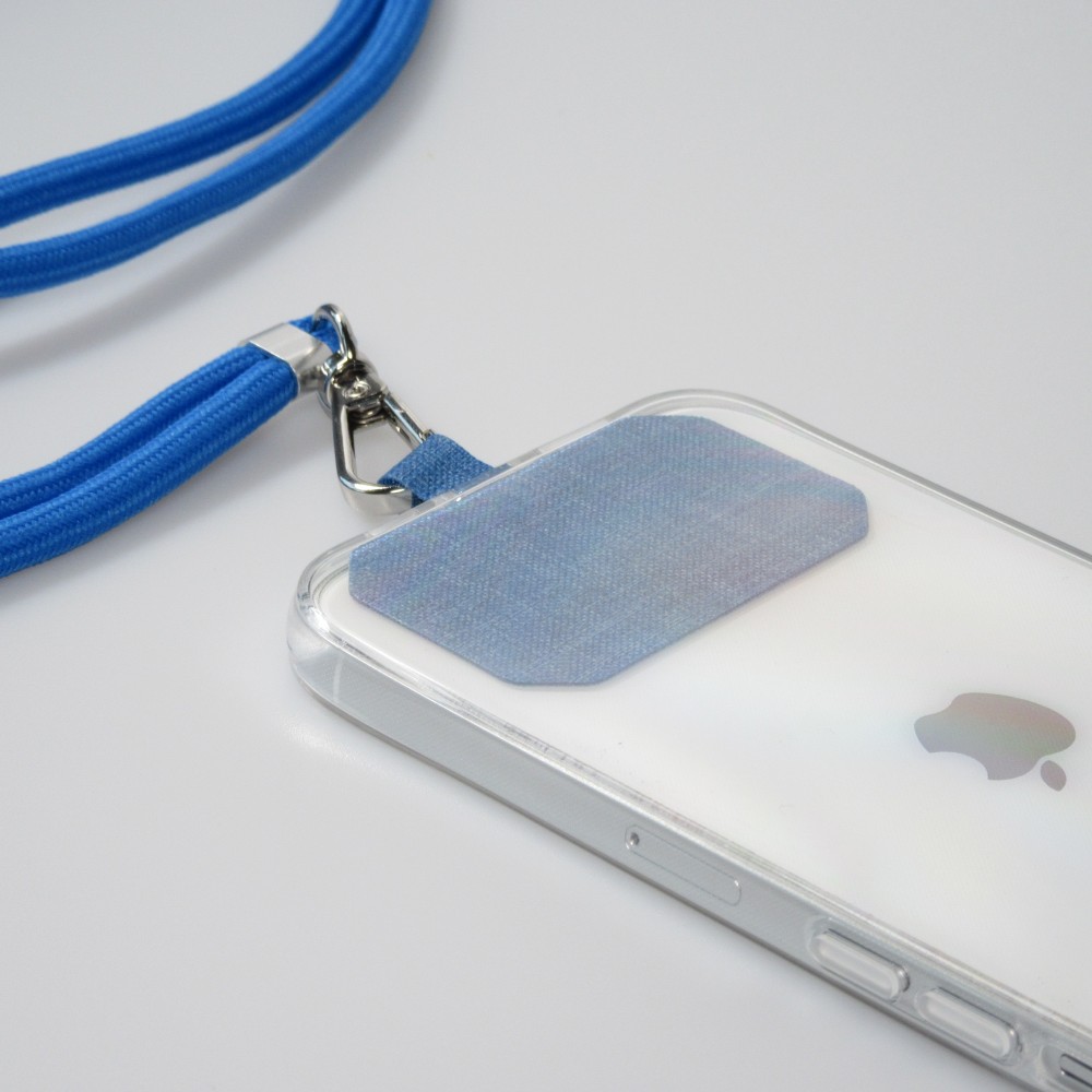 Halsband universal Zubehör Adapter für Smartphone Hüllen Handykette elegant - Blau