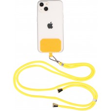 Halsband universal Zubehör Adapter für Smartphone Hüllen Handykette elegant - Gelb