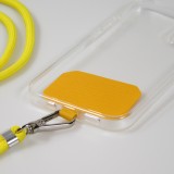 Lacet accessoire universel adaptateur pour coques de smartphone collier élégant - Jaune