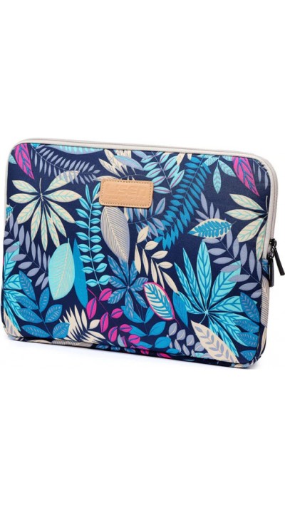 Lisen fourre jungle laptop 13 pouces, ordinateur portable, iPad, macBook - Bleu foncé