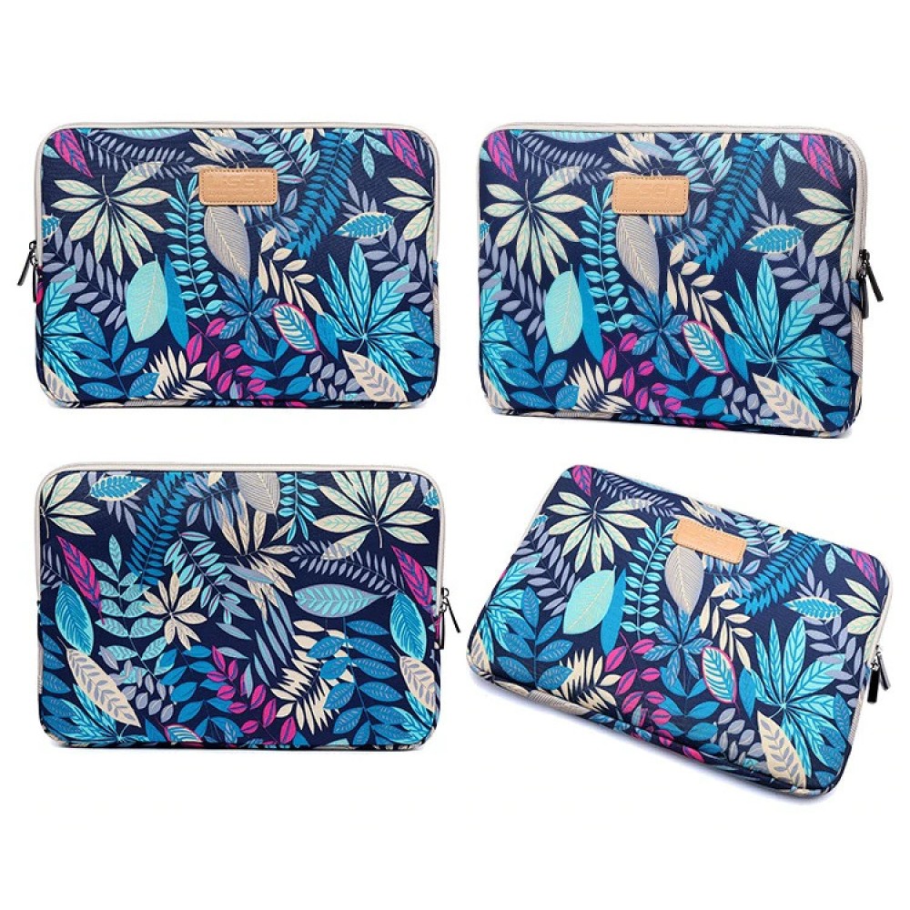 Lisen fourre jungle laptop 13 pouces, ordinateur portable, iPad, macBook - Bleu foncé