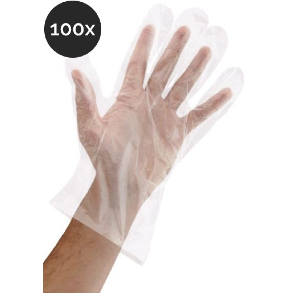 Set / Boîte de cent (100) gants jetables pour la protection bactérienne - (50 paires)