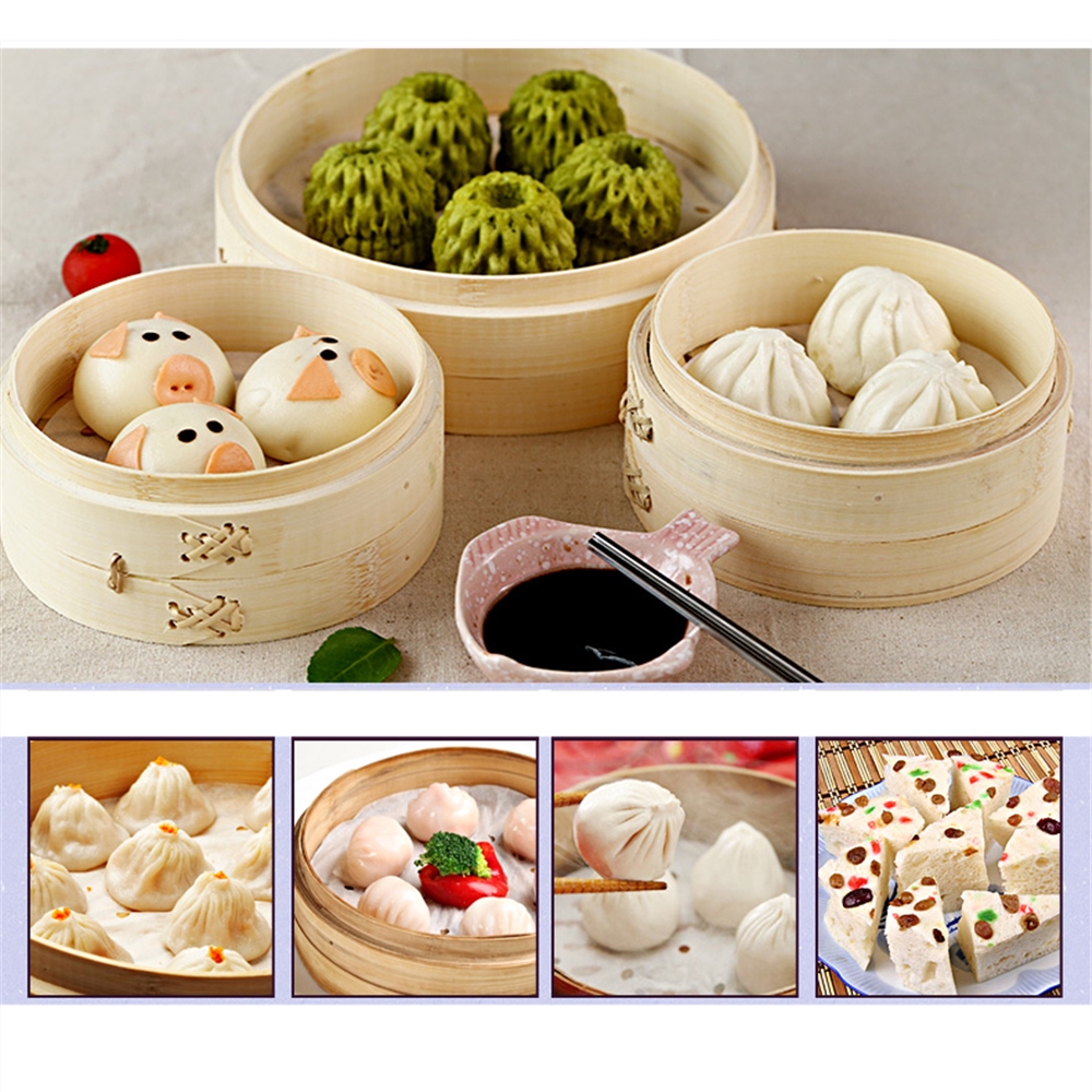 Lot de 400 papier Dim sum vapeur 16.5cm