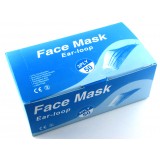 Gesichtsmasken Box - Set von 50 chirurgischen Mundschutz Masken - Blau