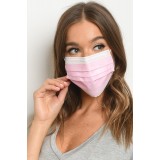 Gesichtsmasken Box - Set von 50 chirurgischen Mundschutz Masken - Rosa