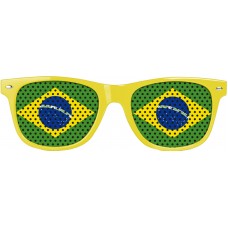 National Mannschaft Sunglasses - Sonnenbrille in Wayfarer Style ohne UV Schutz - Brasilien