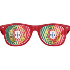 National Mannschaft Sunglasses - Sonnenbrille in Wayfarer Style ohne UV Schutz - Portugal